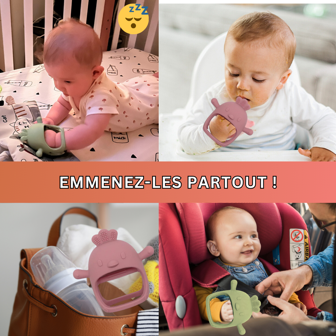CoqHugo™ | Gant de Dentition Anti-Chute pour Bébé
