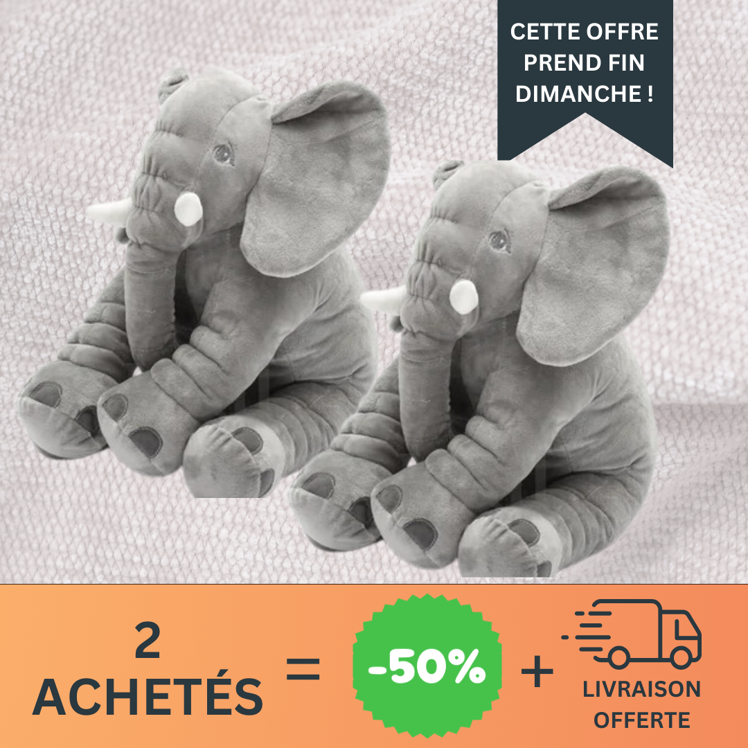 Peluche elephant bebe 60 cm sales