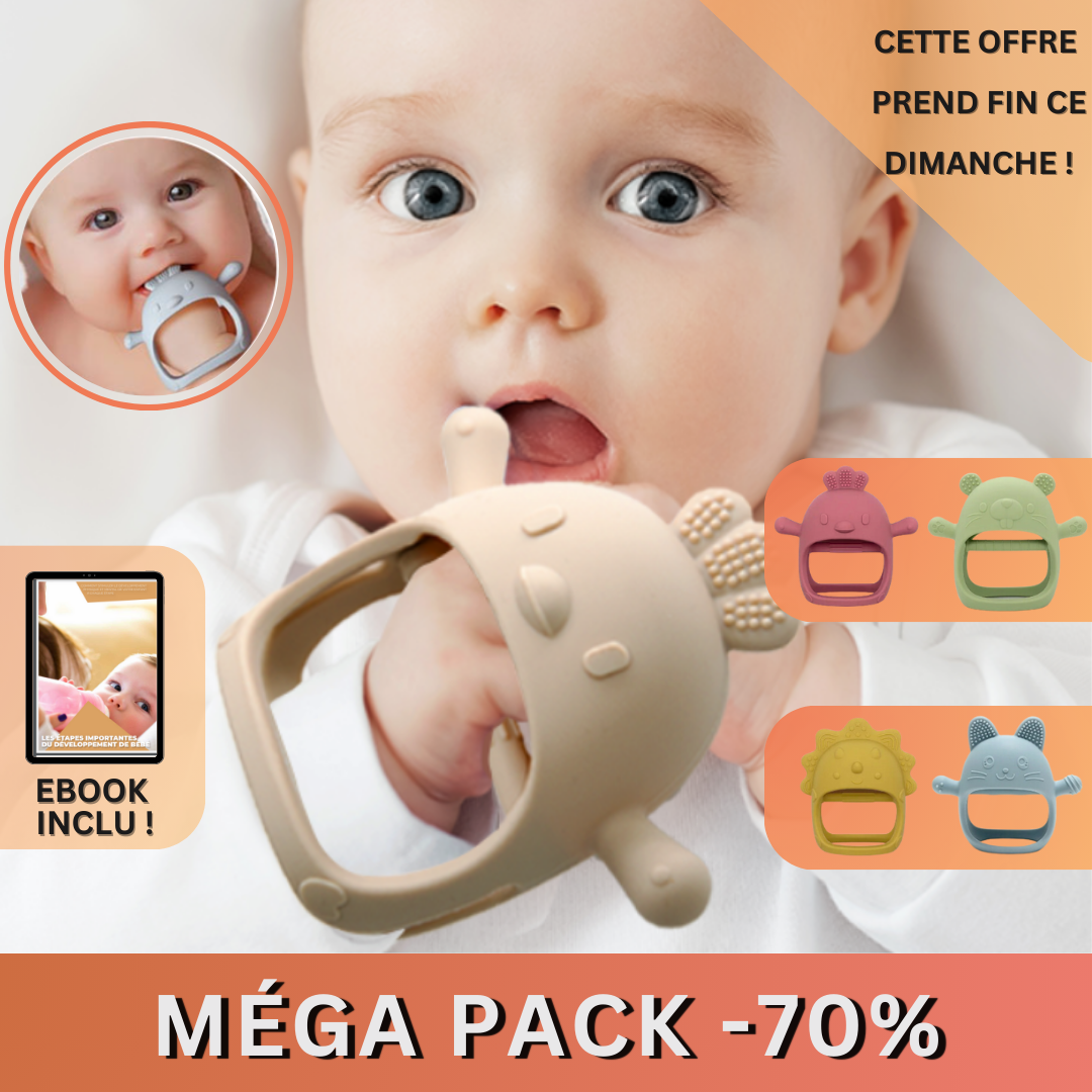 CoqHugo™ |  Gant de Dentition Anti-Chute pour Bébé