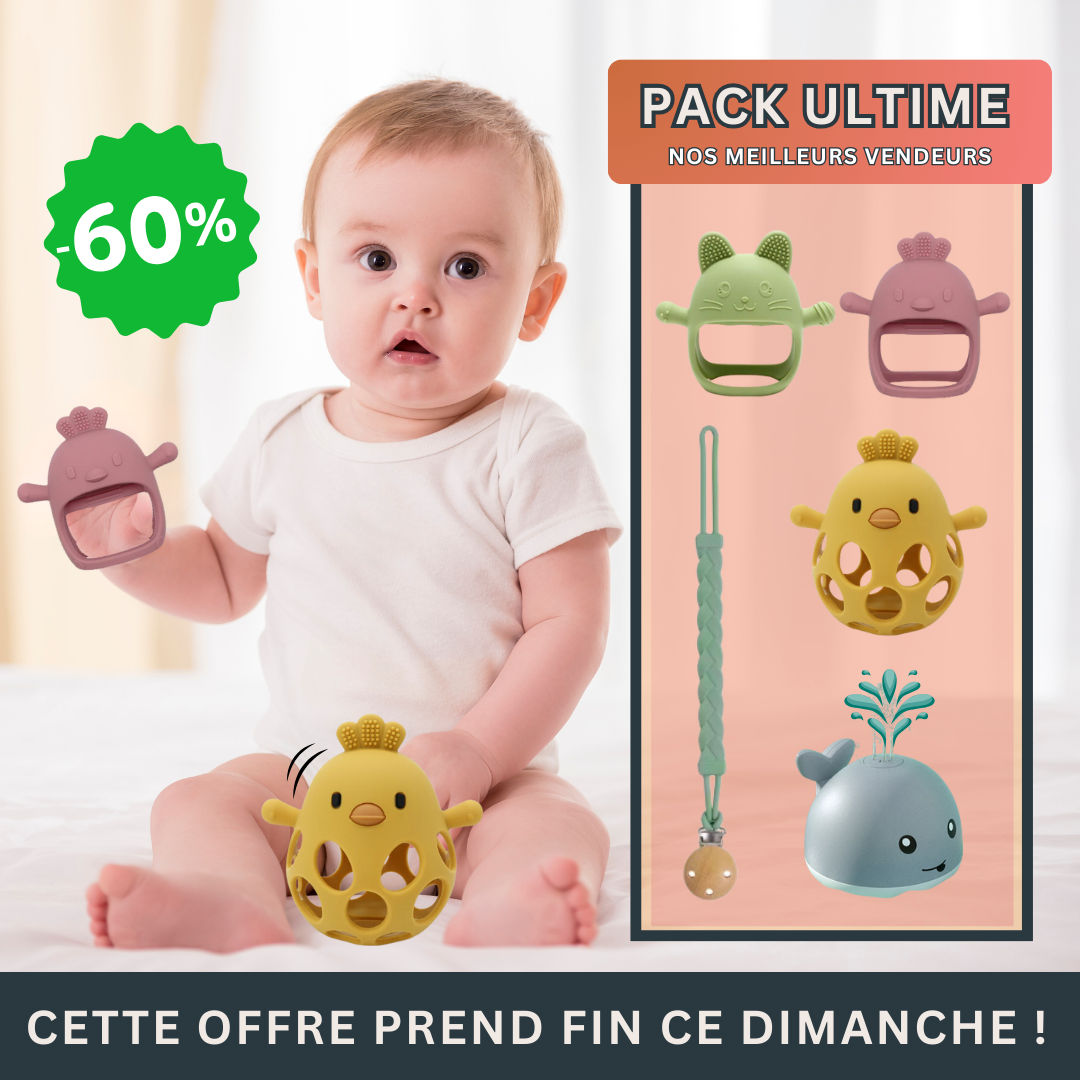 CoqHugo™ |  Gant de Dentition Anti-Chute pour Bébé