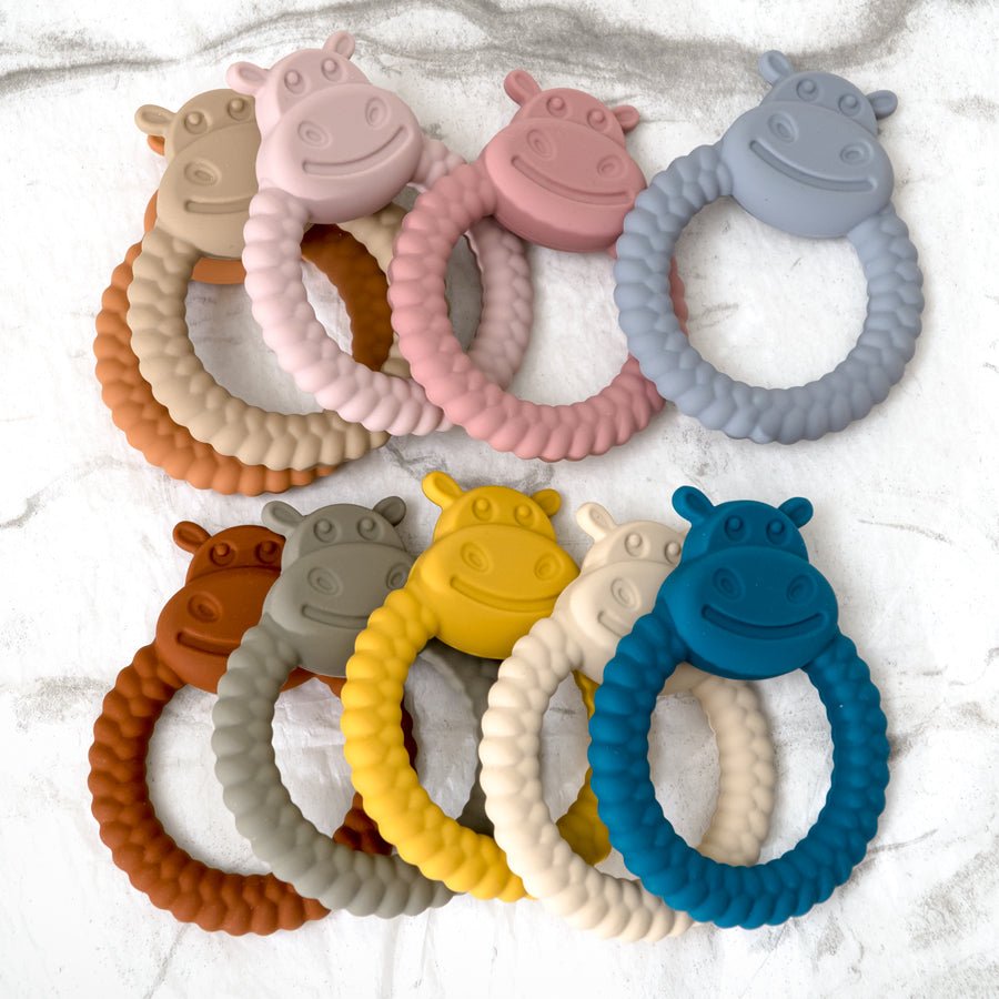 Anneau de dentition | CroqueHippo ™ - Fluffy Lion Boutique