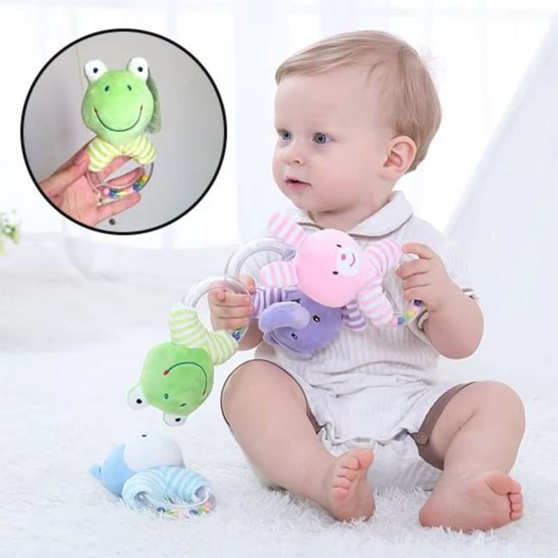 Maman-et-bébé-interagissant-avec-un-hochet-dentition-bébé-sûr-et-lavable