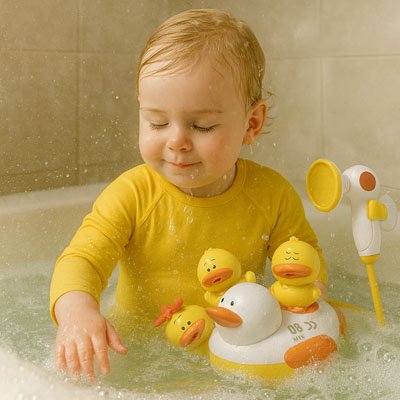 Jouet de bain pour bébé | Douche canard