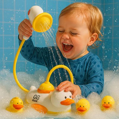 Jouet de bain pour bébé | Douche canard