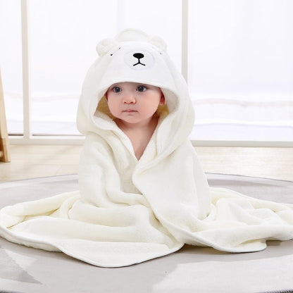 Serviette de bain à capuche pour bébé | TinyWarmth™ - Fluffy Lion Boutique