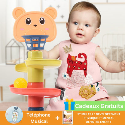 Tour en Spirale Éducative | Jouet d'Éveil - Fluffy Lion Boutique