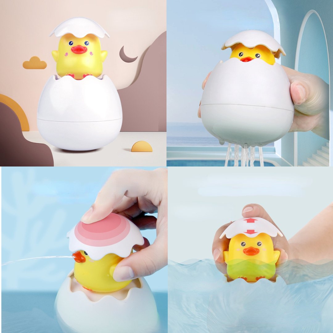 Jouet de Bain Oeuf Arroseur | CanardRigolo™ - Fluffy Lion Boutique