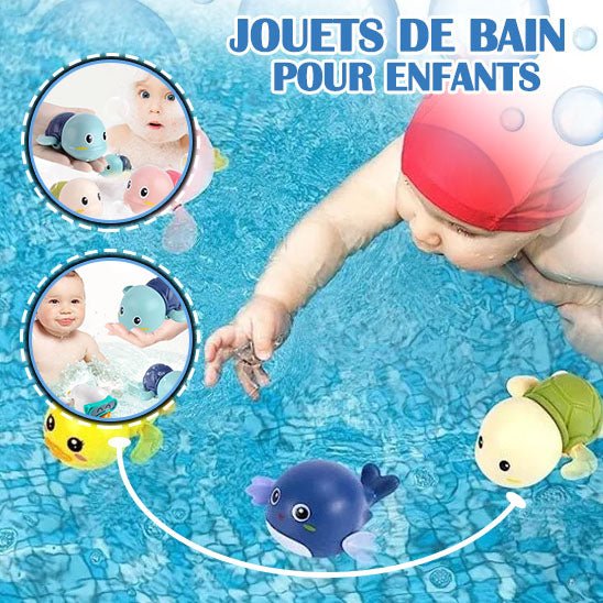 Jouet de Bain | Lot de 3 - FloatyTurtle™ - Fluffy Lion Boutique