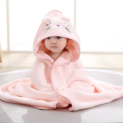 Serviette de bain à capuche pour bébé | TinyWarmth™ - Fluffy Lion Boutique