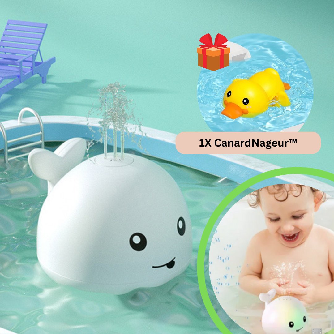 Jouets de bain pour bébé Blue Dream : jouets de baleine pour